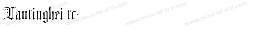 Lantinghei tc字体转换